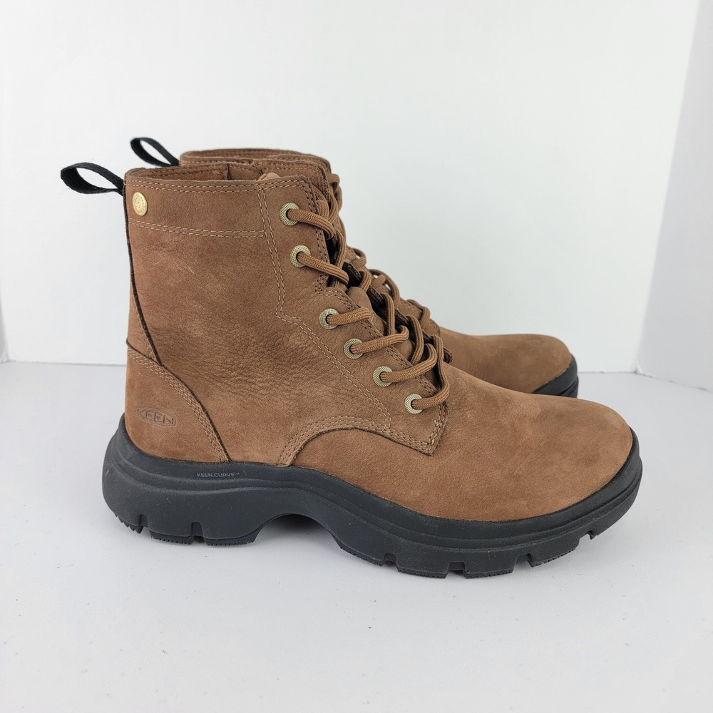 KEEN Sample Boots Womens Size 7 Brown Leather Hiking Utility Gorpcore GPC